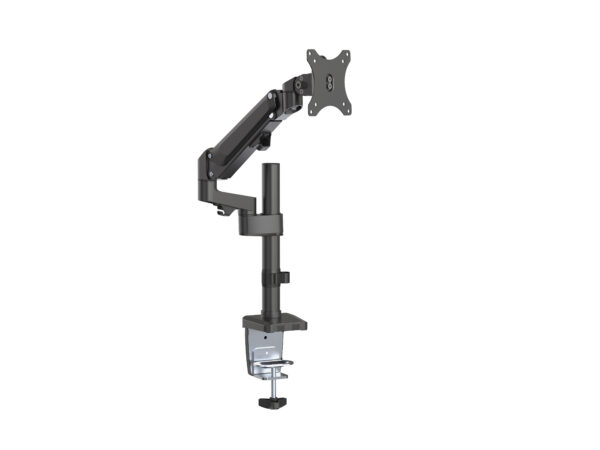 Brateck Single Monitor Heavy-Duty Aluminum Gas Spring Monitor Arm Fit Most 17" - 35" Monitors Up to12kg per screen VESA 75x75/100x100