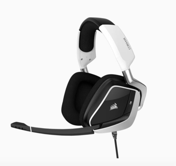 Corsair VOID Elite White USB Wired Premium Gaming Headset with 7.1 Audio