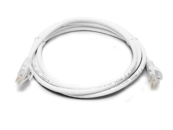 8Ware Cat6a UTP Ethernet Cable 2m Snagless White
