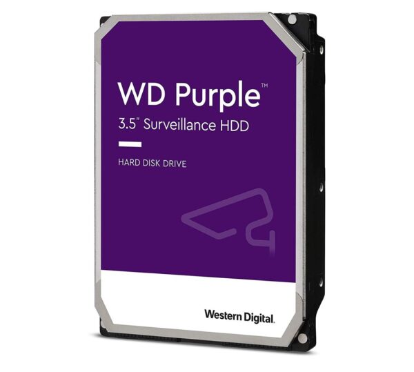 Western Digital WD Purple 4TB 3.5" Surveillance HDD 5400RPM 64MB SATA3 150MB/s 180TBW 24x7 64 Cameras AV NVR DVR 1.5mil MTBF 3yrs ~WD42PURZ