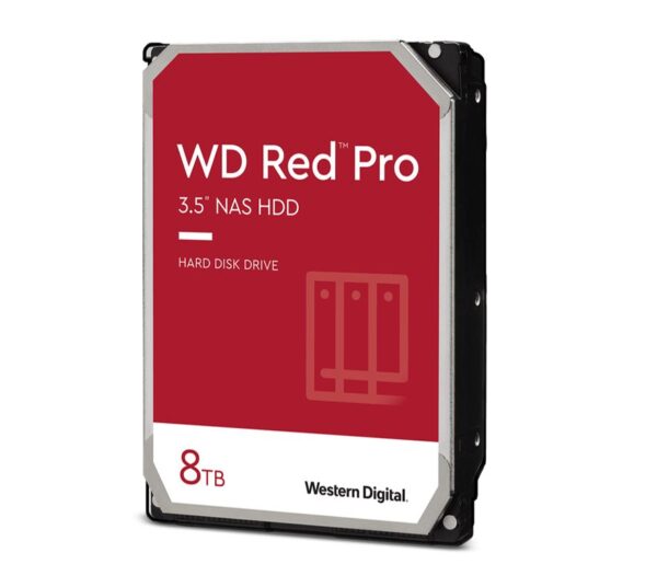 Western Digital WD Red Pro 8TB 3.5" NAS HDD SATA3 7200RPM 256MB Cache 24x7 300TBW ~24-bays NASware 3.0 CMR Tech 5yrs wty