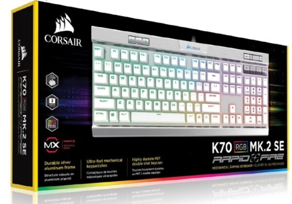 Corsair K70 MK.2 MX Speed RGB Backlit RGB LED