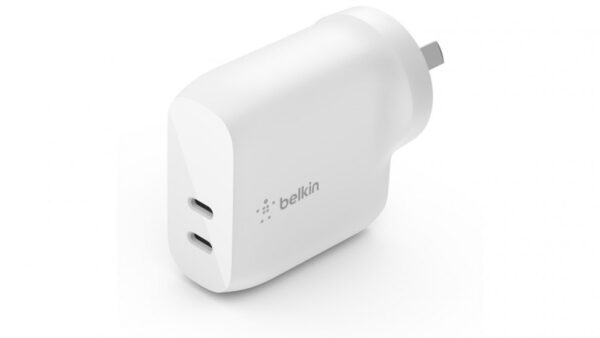 Belkin BOOST CHARGE Dual USB-C PD Wall Charger 40W - White(WCB006auWH)