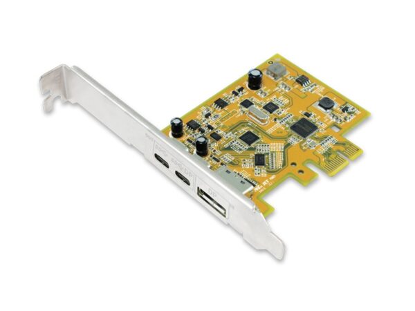 Sunix USB 3.1 10G  DisplayPort Alt-Mode PCI Express Host Card with Dual USB Type-C Receptacles